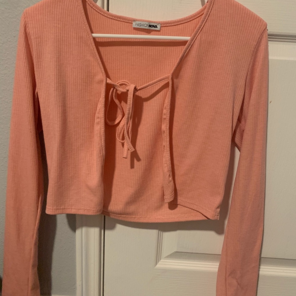 Pink cardigan